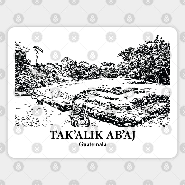 Tak’alik Ab’aj - Guatemala Magnet by Lakeric